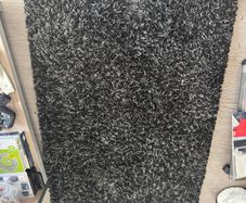 Black and grey rug