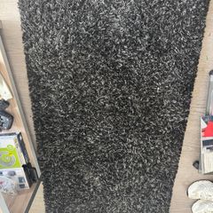 Black and grey rug