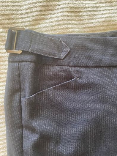 Ladies navy pinstripe suit size 8