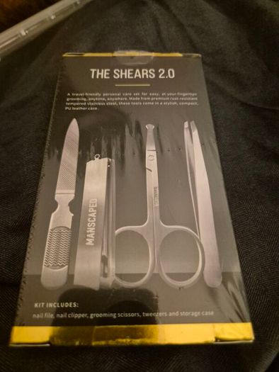 Brand New MANSCAPED The Shears 2.0 Luxury 4-Piece Men's Nail Grooming Kit