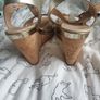 Size 5 Carvela gold wedges Image 4