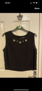 Black cropped top cute detail