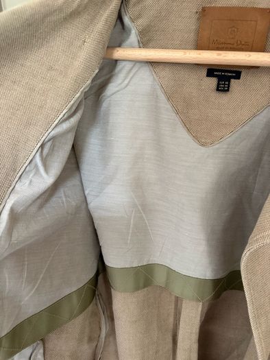 Massimo Dutti linen and cotton mix trench size XS