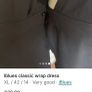 Iblues black classic wrap dress size 14 Image 4