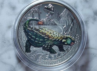Austria 3 Euro Base Metals Uncirculated Coin 2020 - Ankylosaurus Magniventris - Super Saurs