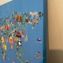 Canvas Map of World Largs 80cm x 60cm kids room Image 9