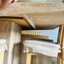 Caramel Beige Marble Dining Table with 6 Chairs- Excellent Condition Image 6