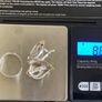 925 Silver & 375 Gold Earrings and Ring Set with Cubic Zirconia Image 9