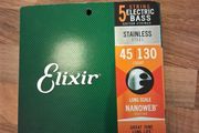 Elixir Stainless Steel 5 String 45 to 130