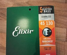 Elixir Stainless Steel 5 String 45 to 130