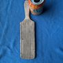 Single antique ribbed butter pat Image 2