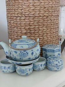 Vintage 9 Piece Vietnamese Tea Set