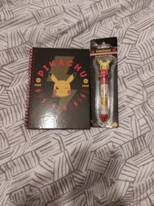 Pikachu Notepad and Pen