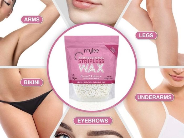 Professional Waxing Kit with Wax Heater, Hard Wax Beads 500g, Spatulas - Stripless Depilatory Waxing Pellets Solid Film Beans No Strip Needed MULTIPLE SCENTS AVAILABLE, SEE PHOTOS (FREE POSTAGE)