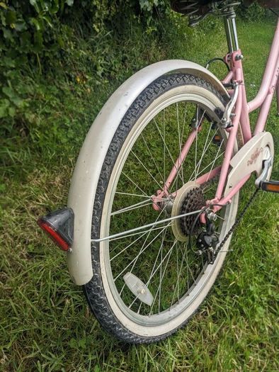 Girls pink Vintage Pro Bike with basket