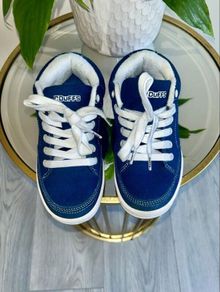 Boys Navy Duffs Strombolie Suede Trainers. Size UK 3 / EU 35.5