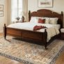 Area Rug, 7.5 x 9.5 ft Large Washable Rug, Non-Slip and Tear-Resistant Soft Carpet, Pet & Child Friendly Vintage Area Rugs, Indoor Mat for Bedroom, Living Room, Office, Entryway, Brown Green Image 6