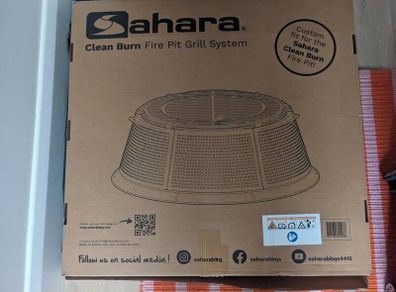 Sahara fire pit grill system