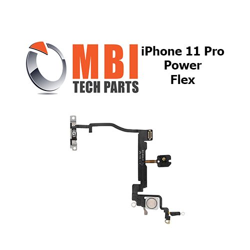 iPhone 11 Pro Replacement Power On Off Flex Ribbon Cable with Mic