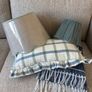 Pomax Navy & white Throw Image 5