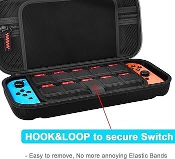 Switch Case Compatible with Nintendo Switch/Switch OLED - Carrying Case with 20 Game Cartridges, Protective Hard Shell Travel Case Pouch for Nintendo Switch Console