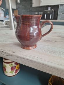 Touch design hand made irish pottery jug