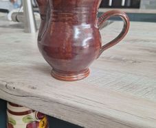 Touch design hand made irish pottery jug