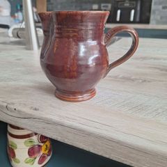 Touch design hand made irish pottery jug