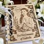 Personalized Wooden Card & Money Holder , Communion, Christening, Gift Image 3