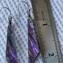 Sterling silver Dichoric glass earrings Image 3