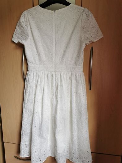 NEW - Handmade cotton lace dress UK 10