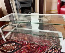 coffee table tv table glass - free