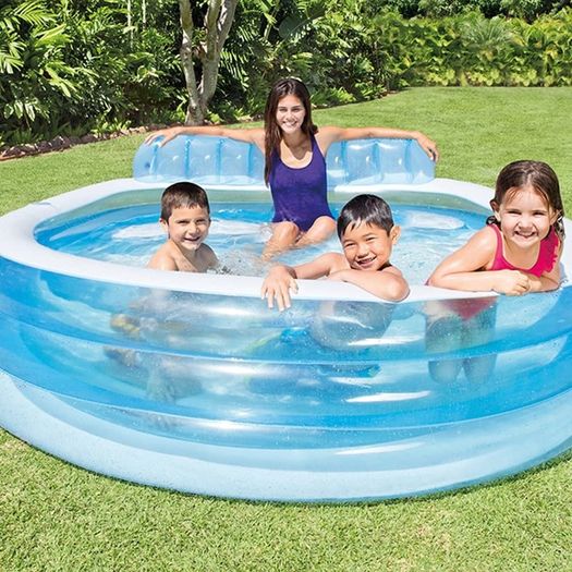 Swim Center Family Lounge Pool, 229 x 218 x 76 cm (FREE SHIPPING)