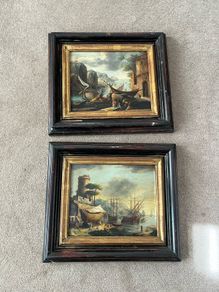 Painting on metal base