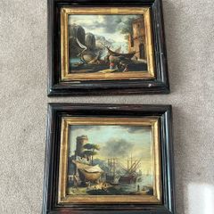 Painting on metal base