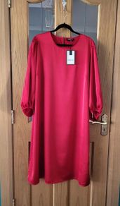 Brand new red satin dress, Size 22