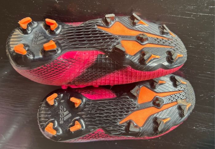 Girls pink Football shoes adidas X GHOSTED.3 FG Sz UK 10.5 EUC