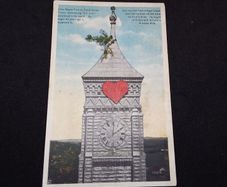 Lone Maple Tree on Court House Tower , Greensburg , Indiana , USA - 1921 Postcard