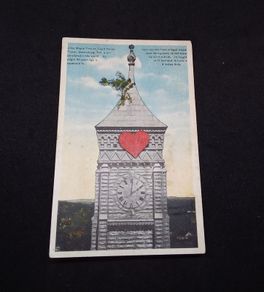 Lone Maple Tree on Court House Tower , Greensburg , Indiana , USA - 1921 Postcard