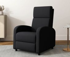 Recliner armchair reclining lounge chair - back adjustable up to 160 integrated footrest
