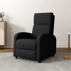 Recliner armchair reclining lounge chair - back adjustable up to 160 integrated footrest