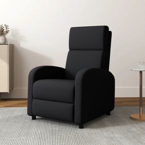 Recliner armchair reclining lounge chair - back adjustable up to 160 integrated footrest