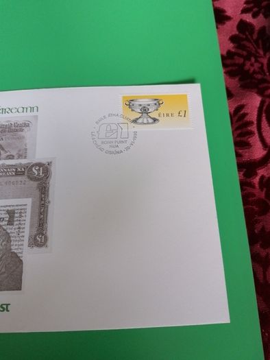 1990 Irish One Punt Coin And Stamp Cover