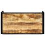 Dining Table 118x60x76 cm Solid Rough Mango Wood Image 3
