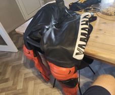 Leather Motorcycle Trousers (Pants Only / Set Option)Size Small/medium