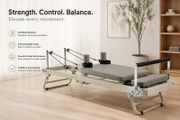Foldable Pilates Reformer Machine  Compact Home Gym Equipment 400 lbs Capacity