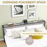 King Size Bed Frame with Storage Wooden Headboard Image 6