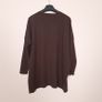Chocolate Brown Oversized Batwing Sleeve Ribbed Knit Slouchy Wool Cashmere Jumper 14-16UK/42-44EU Image 5