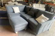 Blue corner sofa L shaped