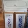 Pictures/(1) Purple Larkspur (2) Blue Larkspur .. Frame Sizes: 25" High x 13" Wide ..Heavily Reduced  Now Final Price Drop .. Both for 20.00euro Image 2